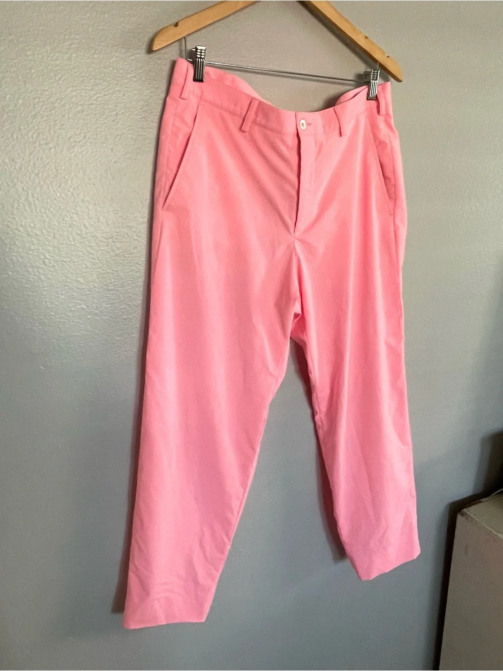 Men’s or women’s Pink Classic Chino Golf custom made Pants Unisex